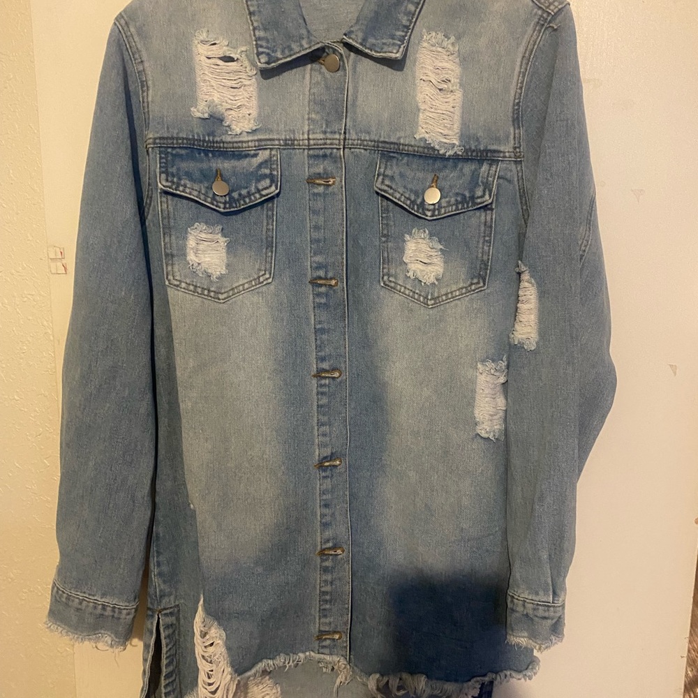 Oversized denim jacket